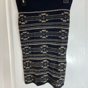 Black and Gold Bodycon Skirt
